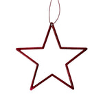 Stern | Hänger | Glittereffekt | rot | 3 Grössen