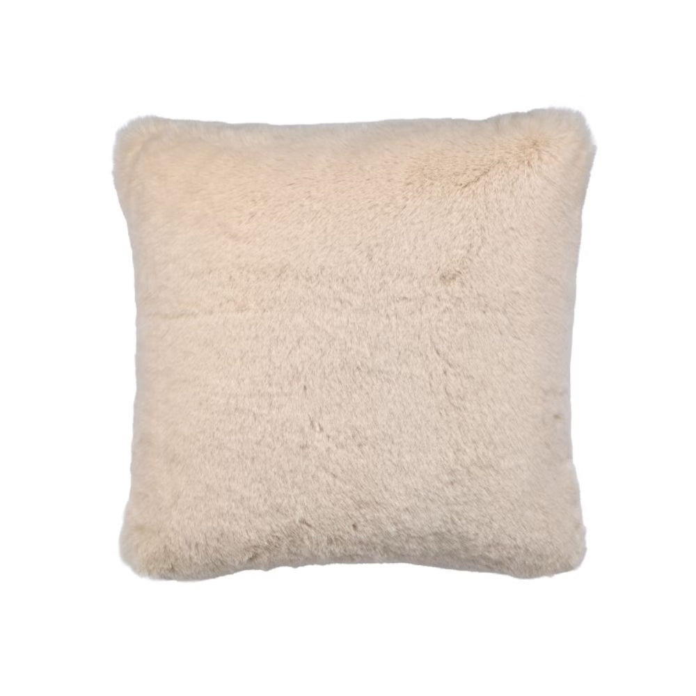 Kissen | Alaska | Fell | 50x50cm | naturweiss