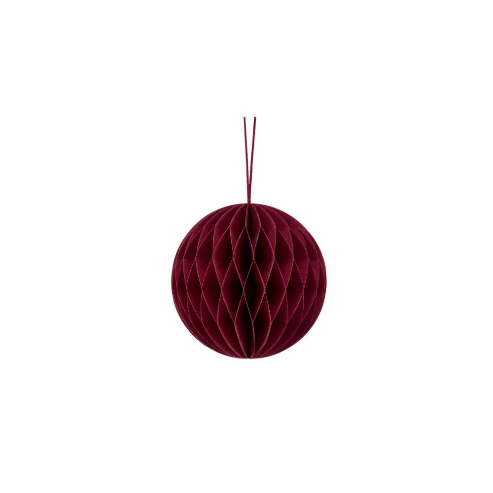 Papierhänger | Kugel | 4 Farben | Magnetverschluss | Weihnachtsdekoration