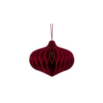 Papierhänger | Ornament | dunkelrot | 20cm | Weihnachten