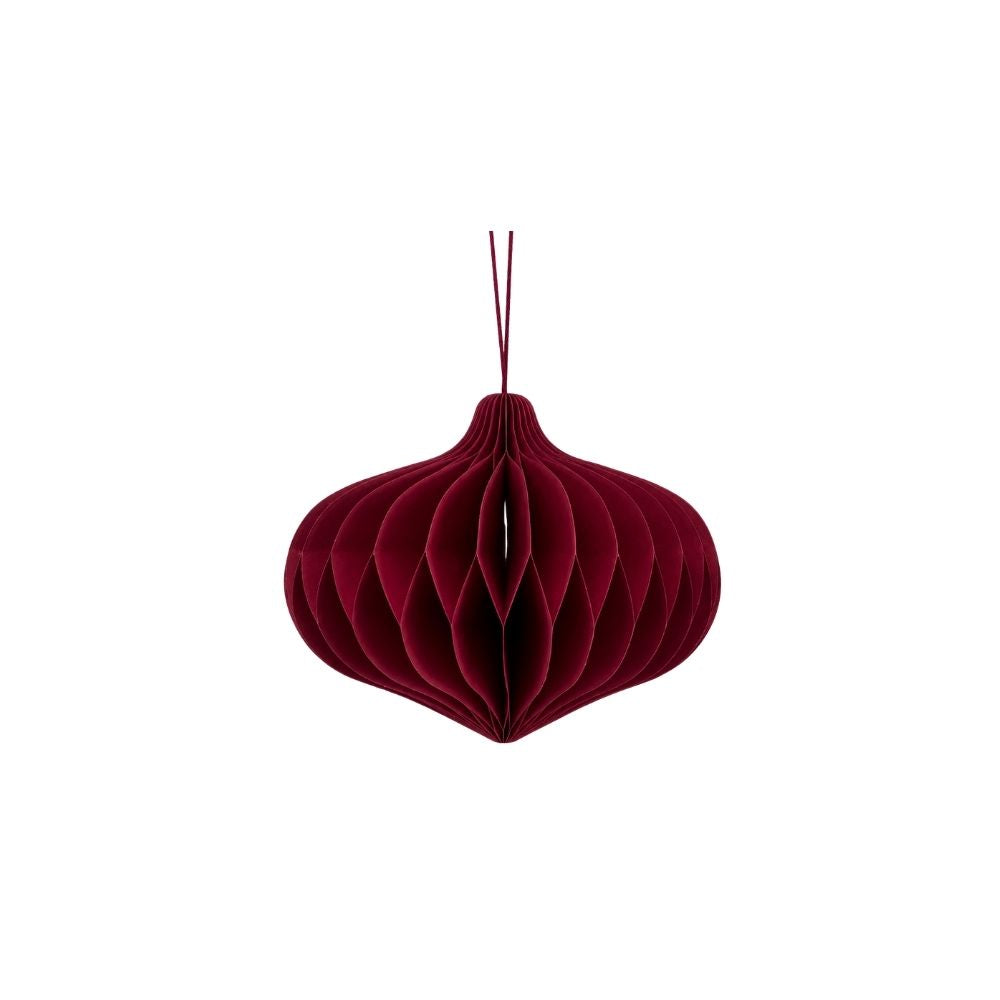 Papierhänger | Ornament | dunkelrot | 20cm | Weihnachten