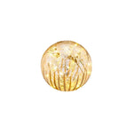 Glaskugel | LED | florales Muster | gold | Wohndeko