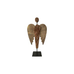 Engel | Weihnachten | Holz | Metallfügel | X-Mas Deko