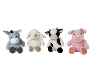 Plüschtier Bauernhof | Kuscheltier | Esel |Schaf | Kuh | Schwein