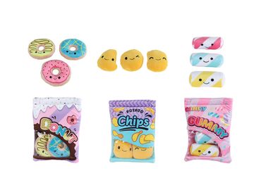 Plüschfigur witzig | Süssigkeiten | Chips | Kinder | Geschenkidee