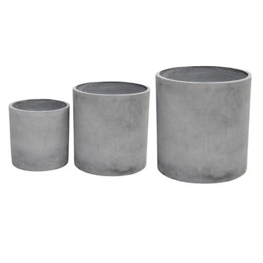 Topf | rund | grau | 3 Grössen | Floristik