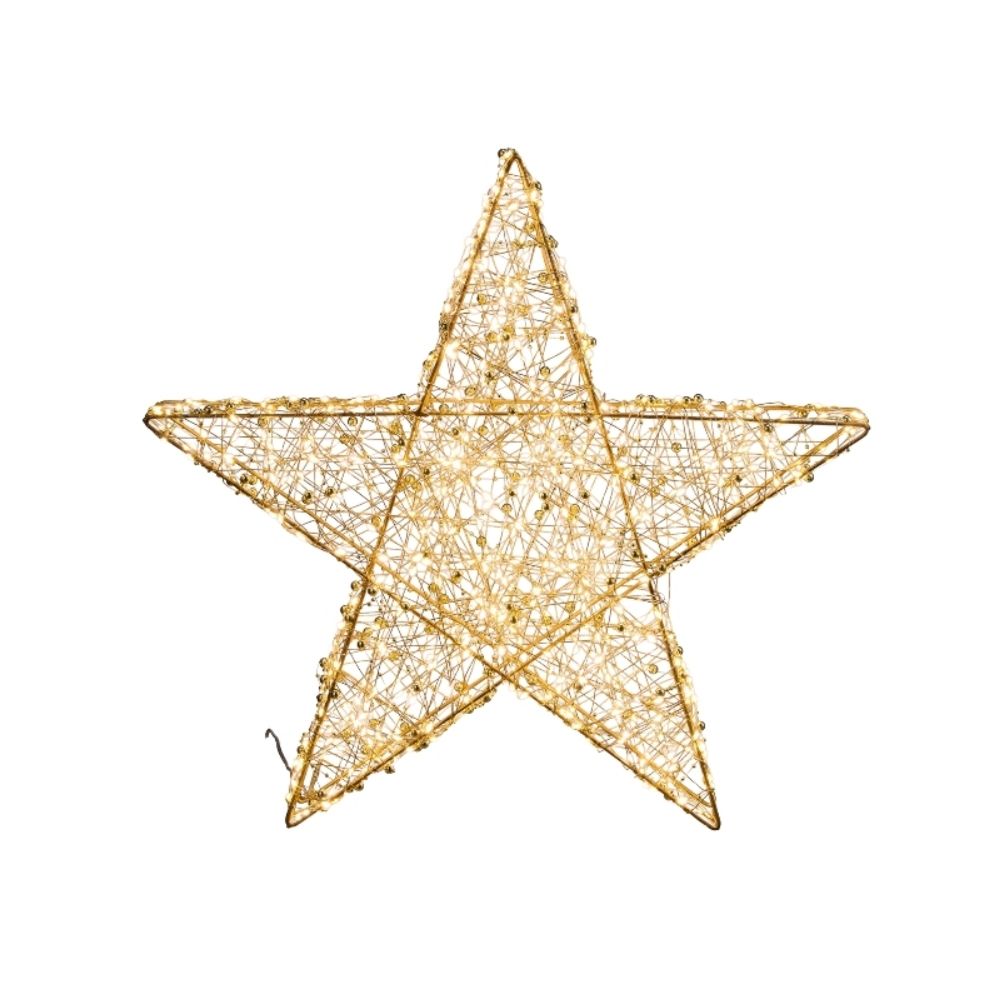Stern 3D | LED | GOLDBEAD | champagner | 50cm
