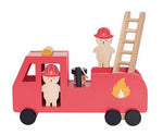 Feuerwehrauto | Holz | Bär | Feuerwehrspielzeug | ab 18 Monaten |