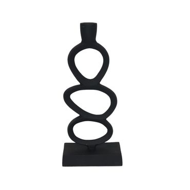 Kerzenständer modern | Kerzenhalter Metall | Stabkerzenhalter 22 mm | Kerzenständer schwarz | Kerzenständer sand