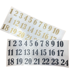 Adventskalenderzahlen, 1-24 geplottet