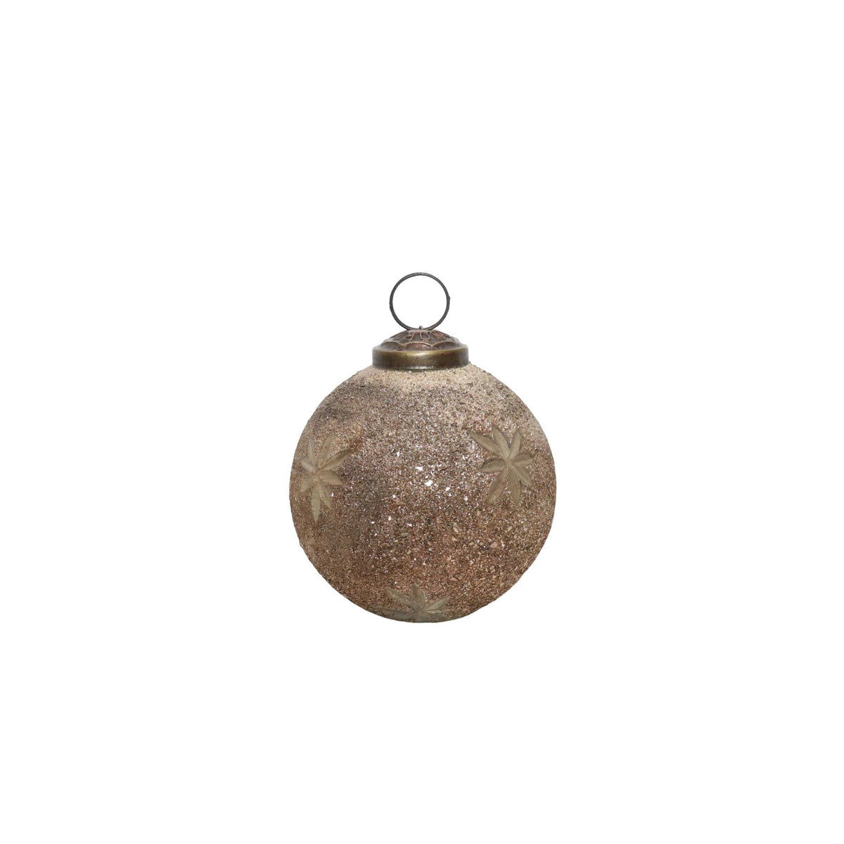 Weihnachtskugel | Silber | Vintage | Glitzerkugel Sterne | Christbaumkugel Sterne
