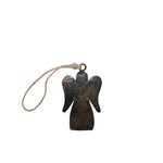 Engel | Metall | Hänger | Schwarz-Gold | Weihnachtsdeko
