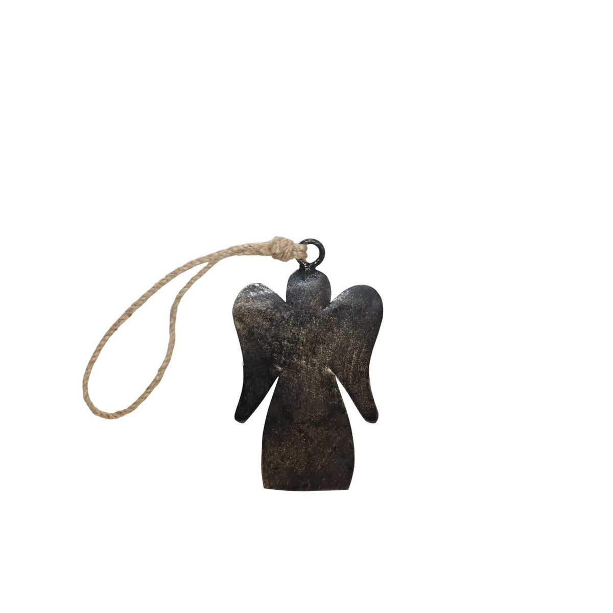 Engel | Metall | Hänger | Schwarz-Gold | Weihnachtsdeko