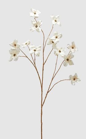 Kunstblume Cornus Ramo | Ivory | Deko Zweig | Kunstzweig | Trockenblume 