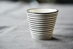 Espresso Becher | weiss & schwarz gestreift | Stripes | Geschirr