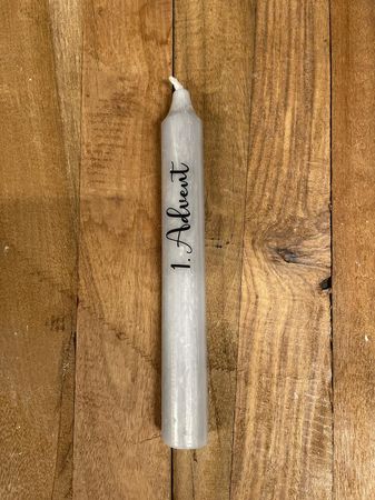 Stabkerze "1.Advent"