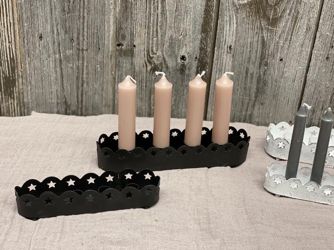 Kerzenständer aus Metall für 4 Kerzen (ø 11 mm)