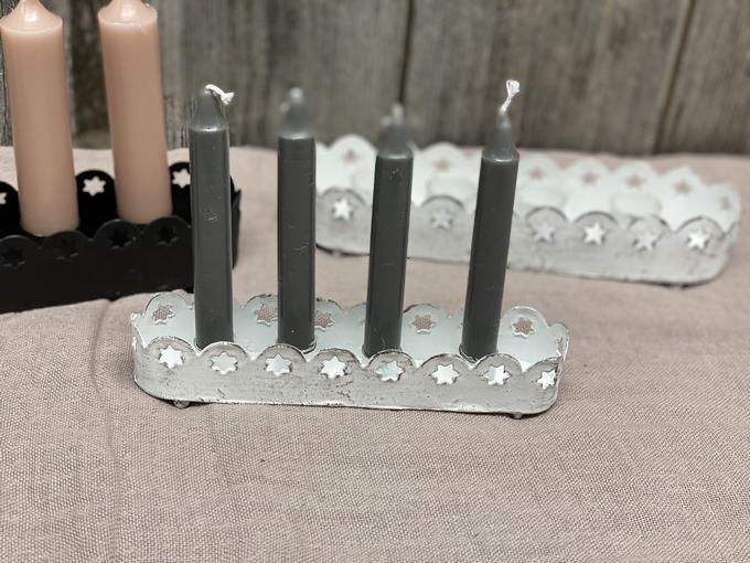 Kerzenständer aus Metall für 4 Kerzen (ø 11 mm)