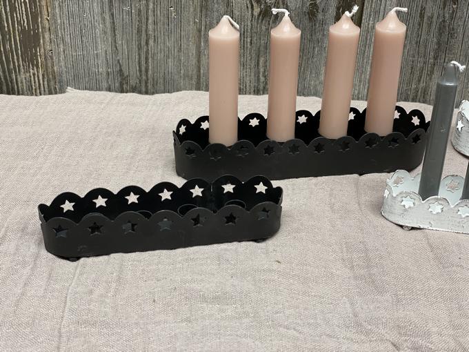Kerzenständer aus Metall für 4 Kerzen (ø 22 mm)