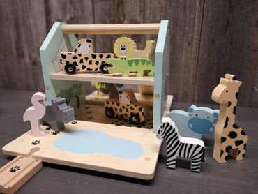 Go on Safari | Spielset | ab 2 Jahren | inkl.Tiere und Schienen | Dschungel