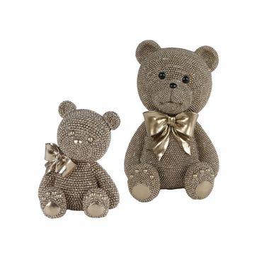 Bär | gold | funkelnde Deko | Geschenkidee | Glitzer
