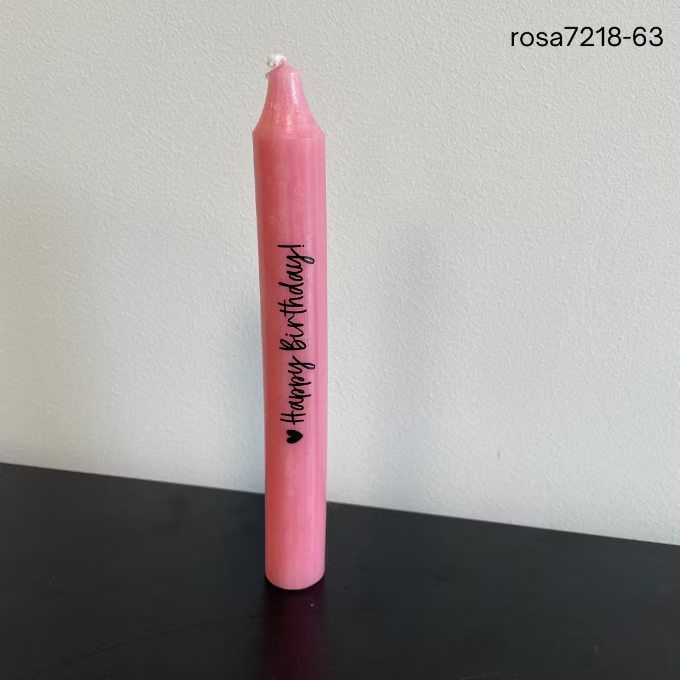 Stabkerze "Happy Birthday"
