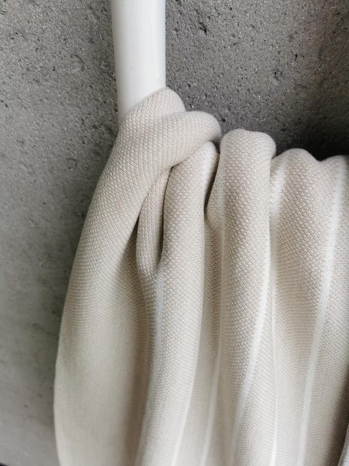 kuschelig weiche Decke | 100% Baumwolle | Beige
