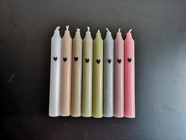Stabkerze "Herz"