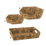 Kartonschachtel | naturbraun mit Tannzapfenmotiv | Weihnachten | Schenken | stilvoll verpacken