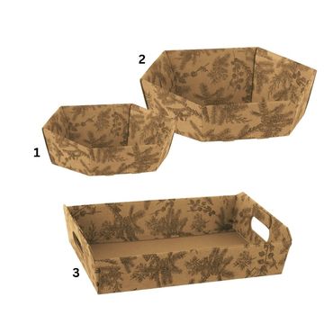 Kartonschachtel | naturbraun mit Tannzapfenmotiv | Weihnachten | Schenken | stilvoll verpacken