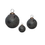 Weihnachtskugel | Christbaumschmuck | Kugel | schwarz | Sterne