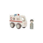 Krankenwagen | Rückziehauto | FSC | Holz | Geschenk für Kinder