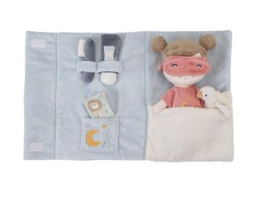 Rosa Puppe Übernachtungsspielset 7- teilig