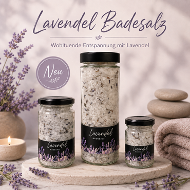 Badesalz | Lavendel | 3 Grössen | Wellness