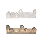 Lichterstadt | Beleuchtung | shabby weiss | brass | Metall | 