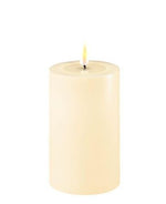 Indoor LED Kerze Creme - Kerzen-Ø 7.5 cm, Höhe 12.5 cm