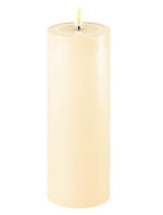 Indoor LED Kerze Creme - Kerzen-Ø 7.5 cm, Höhe 12.5 cm