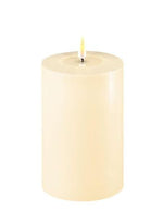 Indoor LED Kerze Creme - Kerzen-Ø 10 cm, Höhe 10 cm