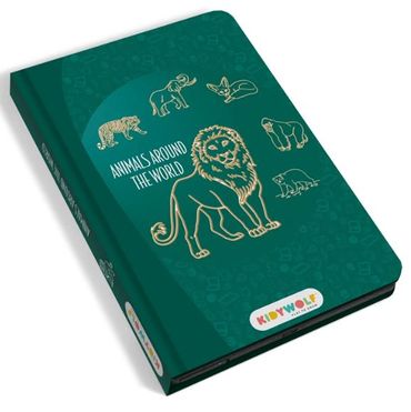 Designtafel mini "Wilde Tiere | Kreativspielzeug ab 3 Jahren | Kindertafel Reisen | Zeichenpad Kinder |  LCD Zeichentafel