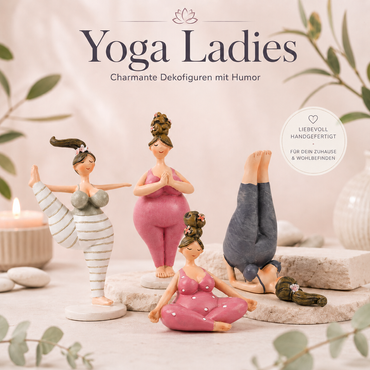 Lady | Yoga | Deko | 4 Varianten | Meditiation