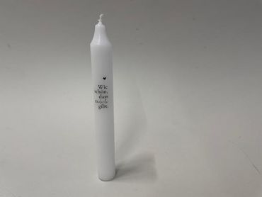 Stabkerze "Wie schön, dass es Dich gibt!"