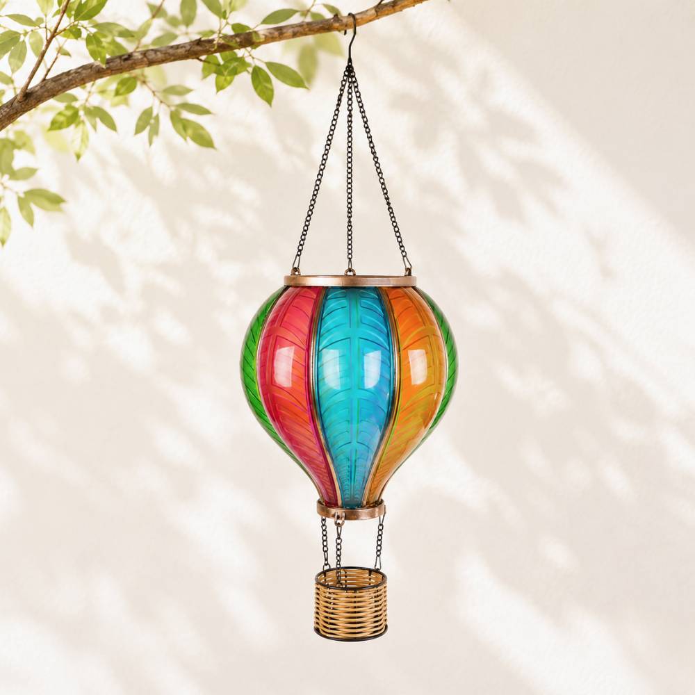 Heissluftballon Solar Lampe | 85 cm