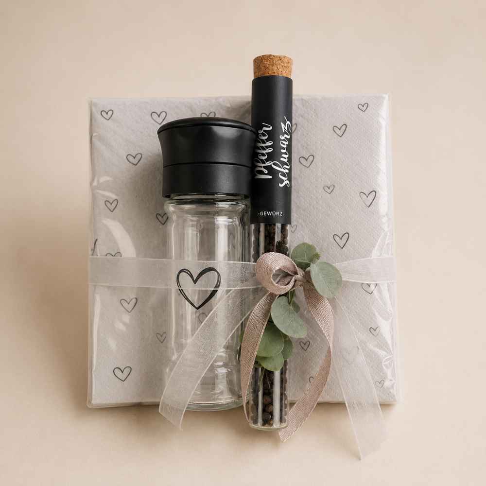 Geschenkset Küche | Pfeffermühle | Mitbringsel | Gastgeschenk | Pfeffer Set