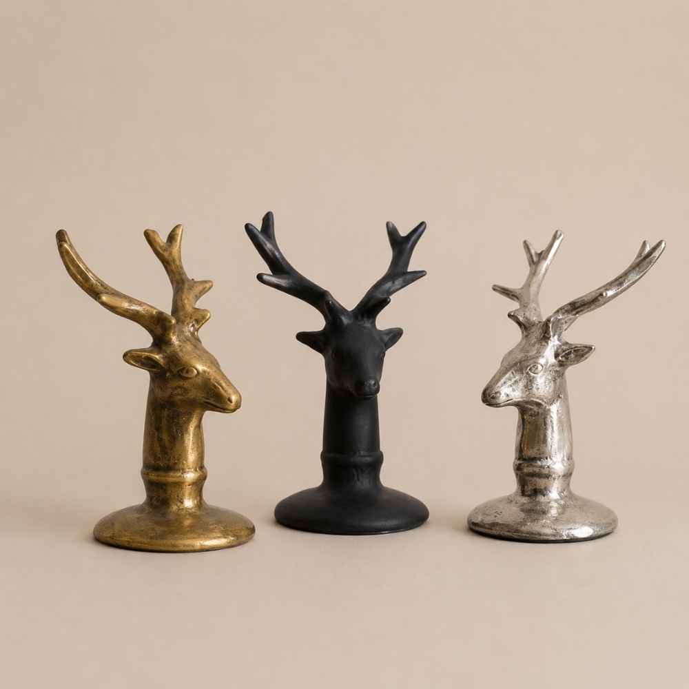 Hirsch | Weihnachten | Deko | Weihnachtsdeko | Nickel