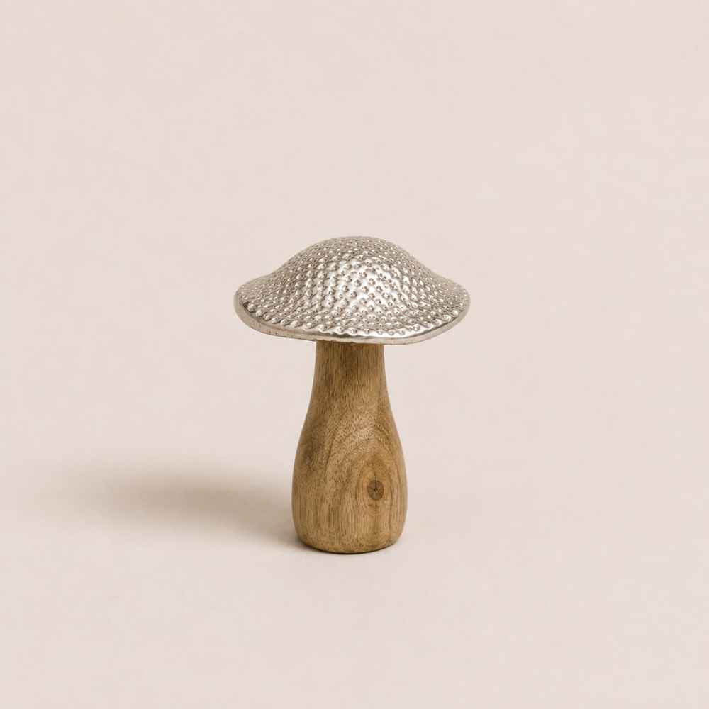 Pilz | Holz und Nickel | Herbst | 10cm