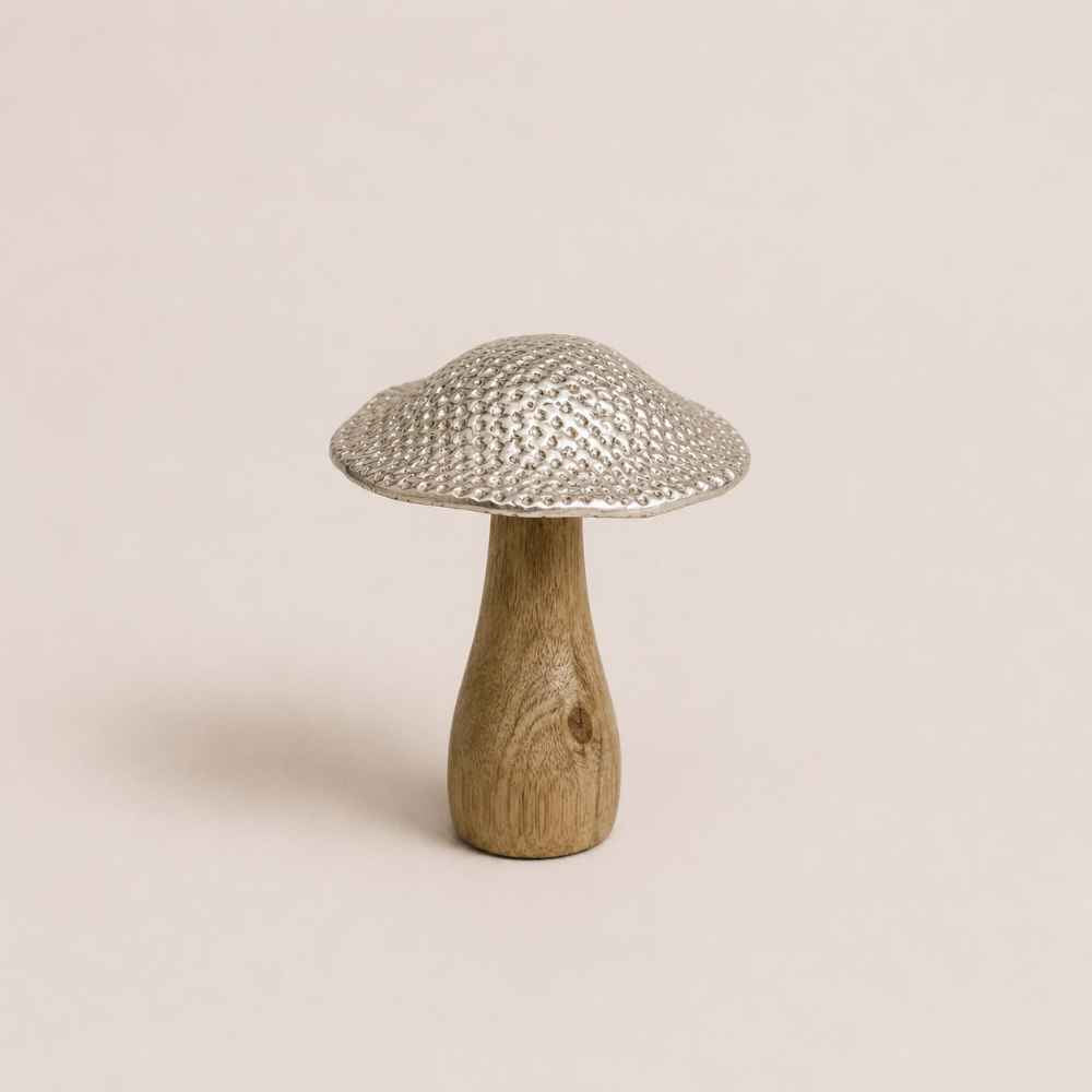 Pilz | Holz und Nickel | Herbst | 15cm