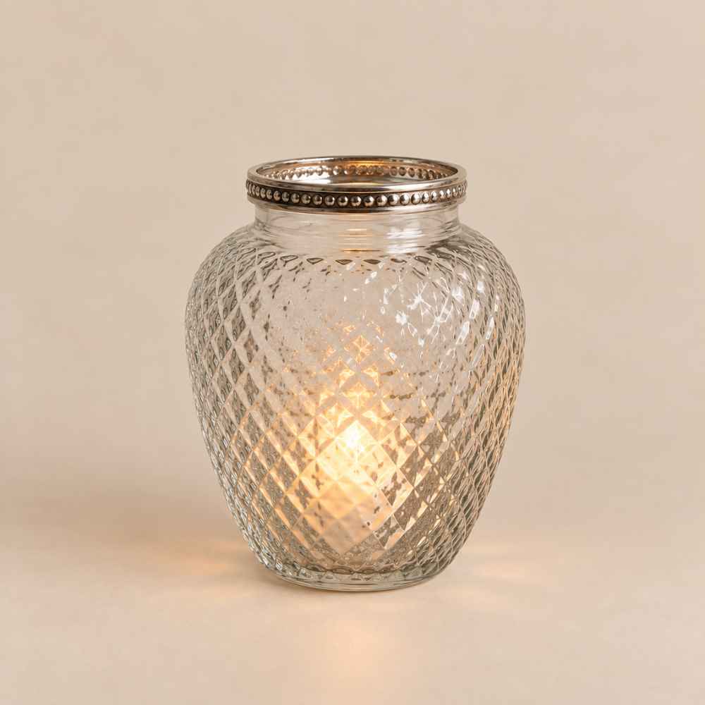 Vase oder Teelicht | Glas | Klar | Ø 10.5 cm