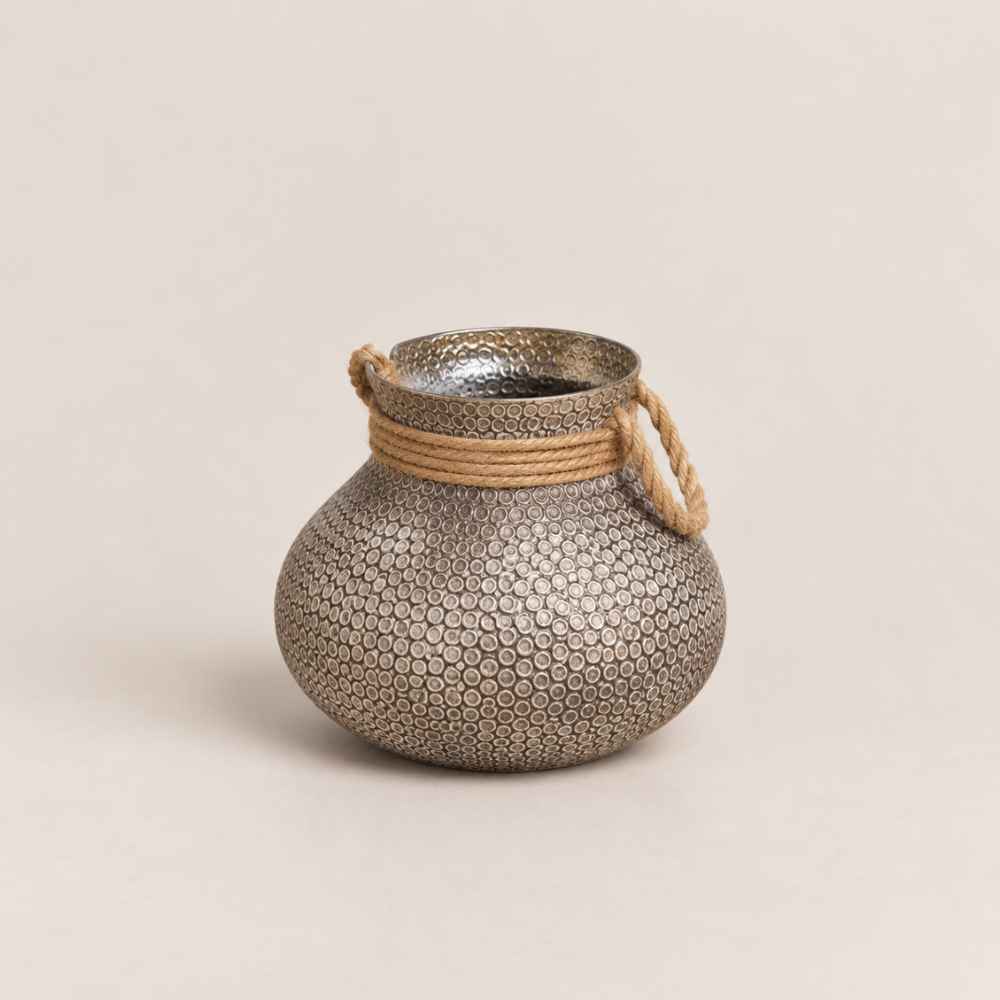 Laterne | Grau-Braun | Ø 25 cm
