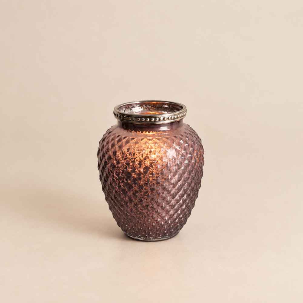 Vase oder Teelicht | Lila | Ø 8.5 cm